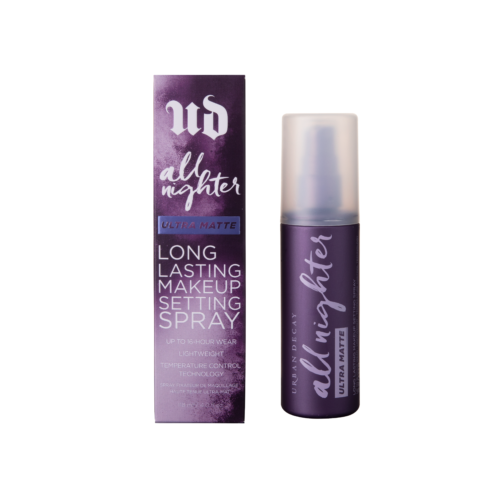 URBAN DECAY 衰敗城市ALL NIGHTER持久定妝噴霧 – 超啞緻 118ML