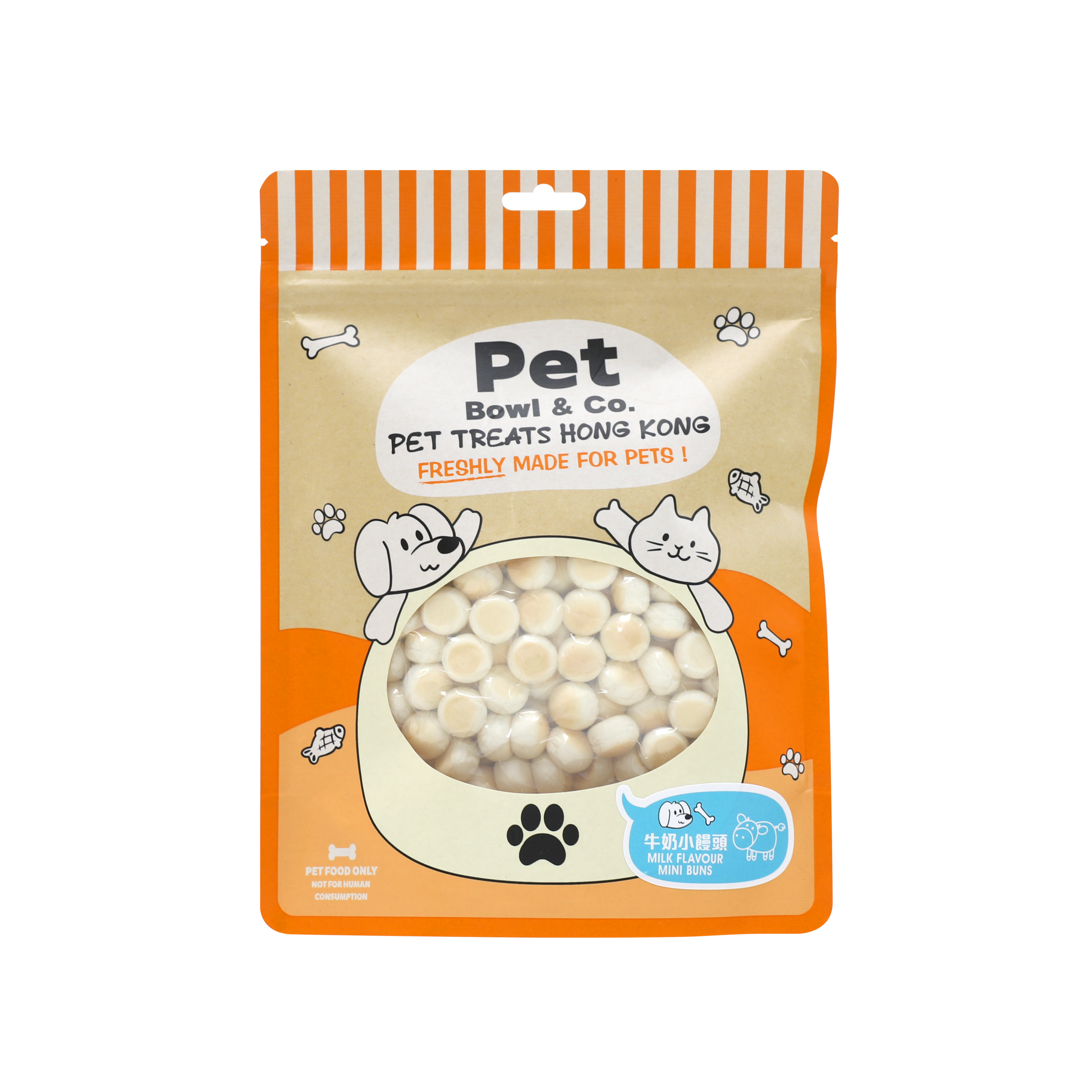 PET BOWL &amp; CO. 狗零食 – 牛奶小饅頭 80G